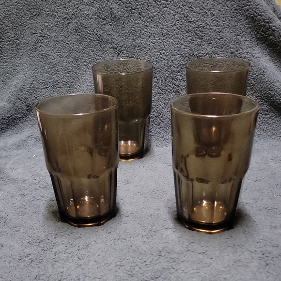 Crisa Boston Mocha Set Of 4 Glasses. Sturdy And Durable. Marvelous! - Picture 1 of 7